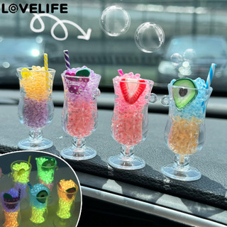  Đồ trang trí ô tô dạ quang - Cốc rơm phát sáng - Cốc làm mịn trái cây hai màu - Mặt dây chuyền móc khóa sáng tạo - Trang trí bảng điều khiển ô tô