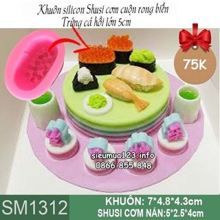 Khuôn Silicon khuôn Sushi
