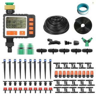 Bxj-009 Bộ Tưới Nhỏ Giọt, Bộ Hẹn Giờ Nước Kỹ Thuật Số Vòi Nước Hẹn Giờ Bộ Điều Khiển Hệ Thống Tưới Với Ống Phân Phối Vòi Có Thể Điều Chỉnh, Làm Mát Sương Tự Động Irri
