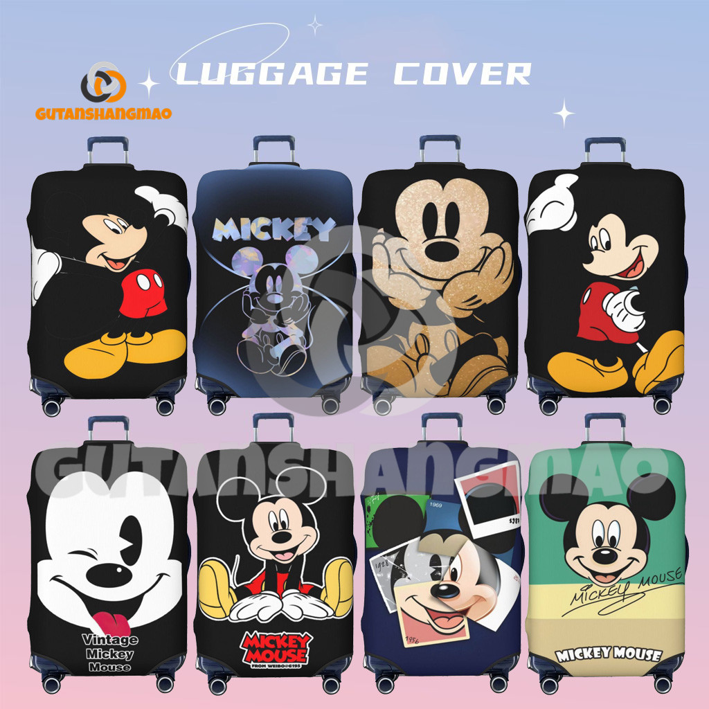 Disney Mickey Hành Lý Có Thể Giặt Được Vali Bảo Vệ Chống Trầy Xước Vali Phù Hợp Với 18-32 Inch