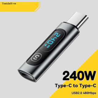 Essager Đầu Chuyển Đổi type c Sang type c 240w Chất Lượng Cao