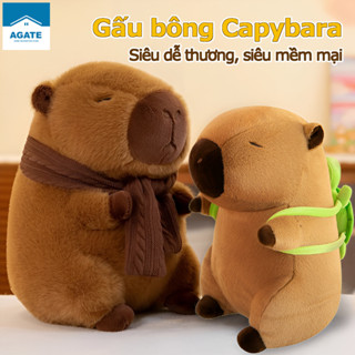 Gấu bông capybara 25cm, búp bê capipara sang trọng, quà tặng cho trẻ em