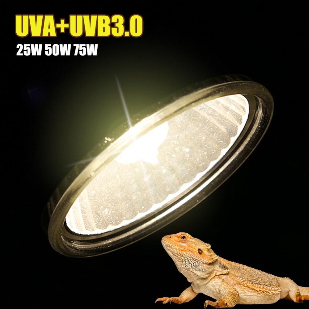 Mt 25W 50W 75W UVA + UVB Thú Cưng Bò Sát Làm Nóng Bóng Đèn Nhiệt Rùa Thằn Lằn Nóng Bóng Đèn Full Spe