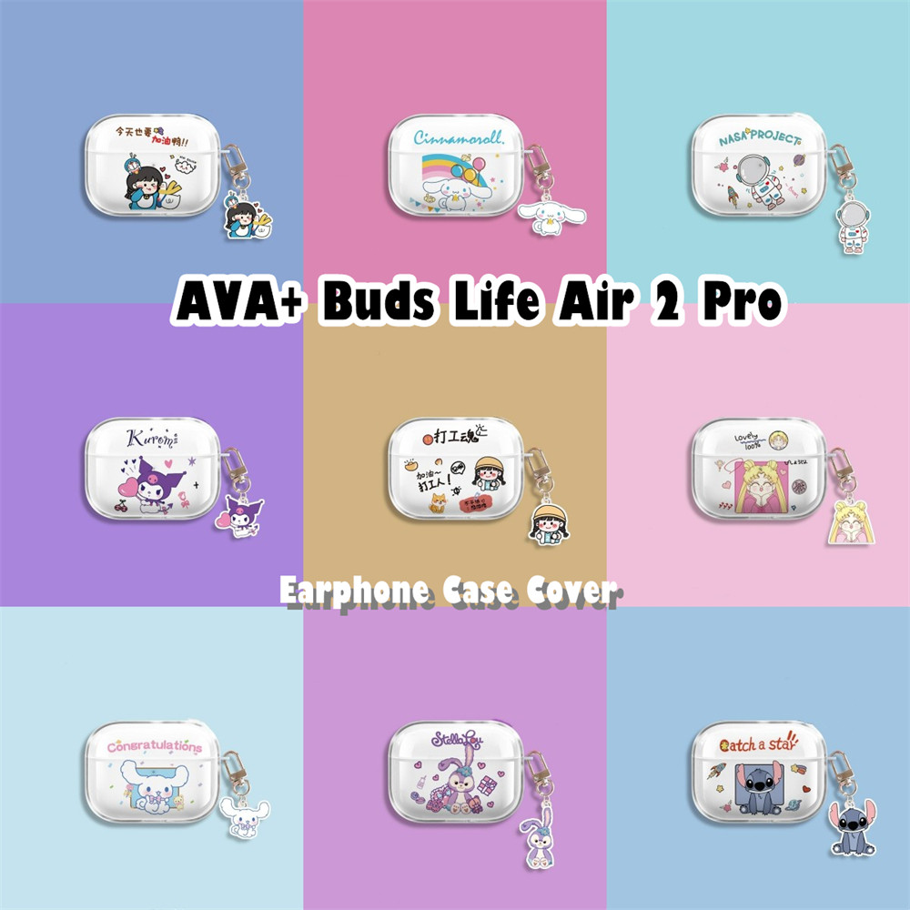 [Cửa hàng chính hãng] Dành cho AVA + Buds Life Air 2 Pro Vỏ tai nghe Vỏ silicon mềm hoạt hình Anime