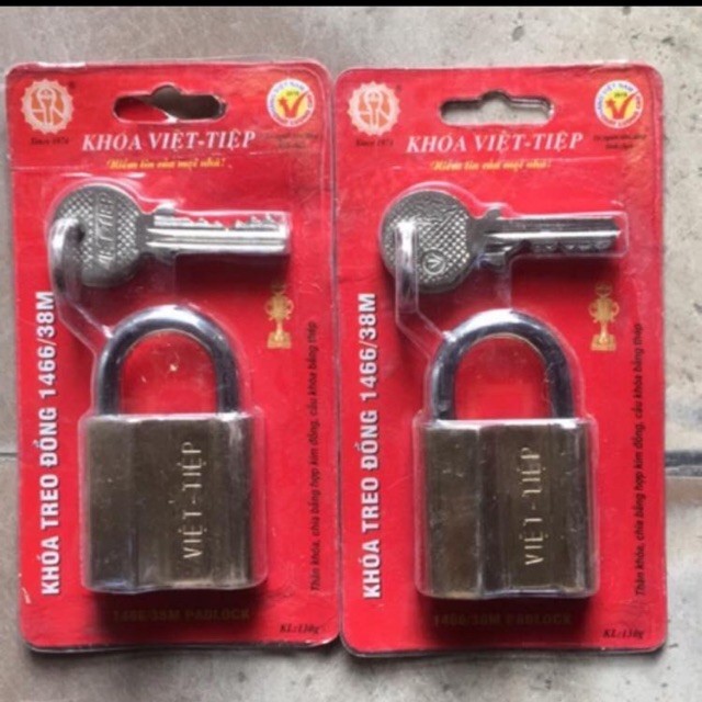 Khoá treo đồng Việt Tiệp 1466/38M HOẶC 0138M ( MẪU MỚI NHẤT ) - QUÂN HIỀN
