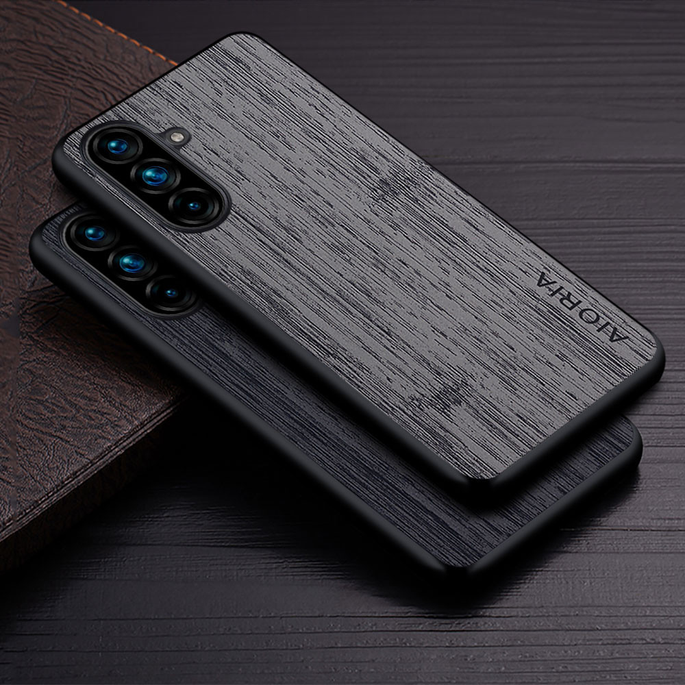 Ốp Lưng Cho Samsung Galaxy A56 36 A26 A16 A06 4G 5G coque Họa Tiết Gỗ Tre Da funda Cho Samsung A56 ố