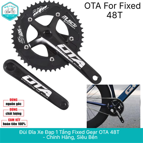 Đùi Đĩa (Giò Dĩa) Xe Đạp Fixed Gear OTA 48T – Chính Hãng