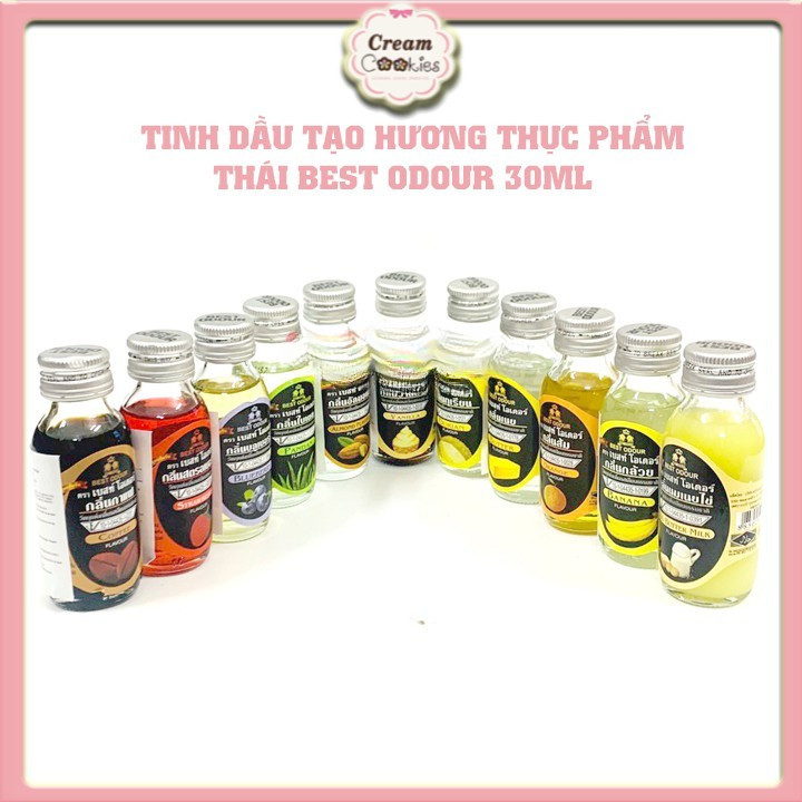 ✿✿✿Tinh Dầu Thái Best Odour 30ml Hương Vani/Cam/Hạnh Nhân/Bơ/Bơ Sữa/Việt Quất/Lá Dứa/Ca Phê/Dâu/Chuối/Sầu Riêng✿✿✿