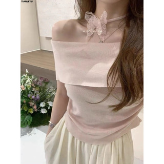 TIANLEYU áo phông áo thun nữ croptop baby tee Dễ thương Fashion Minimalist thời trang WTX2440NGA 15Z240413