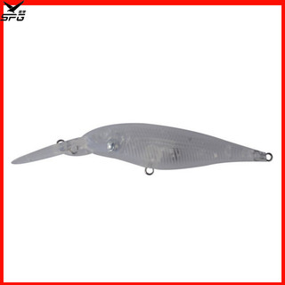 Spg mồi câu cá không sơn minnow thân câu cá trong suốt trống minnow mồi 11cm / 7.63g