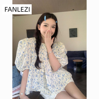 FANLEZI Áo Sơ Mi áo sơ mi nữ áo kiểu hàn quốc Fashion độc đáo rực rỡ dramatic WCS2440QPS 16Z240417