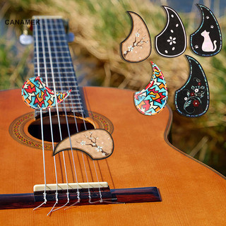 Canamek 1 Đàn Guitar Pickguard Miếng Dán Chuyên Nghiệp DIY Guitar Pickguard Tấm Trầy Xước Tự Dính Soundhole Miếng Dán Bảo Vệ Mới