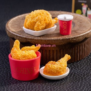 9 Phong Cách Nhân Tạo Gà Chiên Mini Để Bàn Trang Trí Kawaii Nhựa Thủ Công Đồ trang trí Thu Nhỏ Xe Micro Phong Cảnh Trang Trí Nhà Cửa