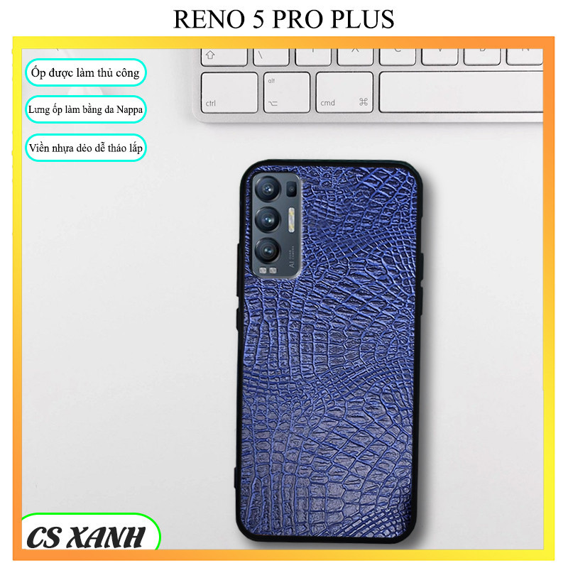 ỐP LƯNG DA cho điện thoại OPPO RENO 5 PRO PLUS