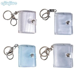 Cc Mini Album Ảnh Nhỏ Móc Khóa 16 Túi 1 Inch ID Hình Ảnh Tức Thì Thẻ Lưu Trữ kẽ Sách Móc Khóa