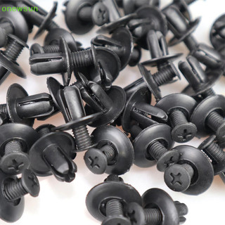 Onewsun 30 Cái / túi Đa Năng 8 Mm Khóa Ô Tô Nhựa Đinh Tán Dây Mở Rộng Vít Khóa Cản Xe Fender Đinh Tán Đen Dây Buộc Ô Tô Kẹp Mới