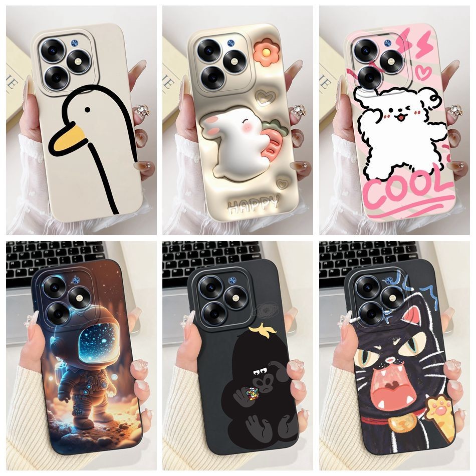 Tecno Spark 20 20C Spark 20 Pro 4G Vỏ bảo vệ ống kính Spark20 20C 20Pro KJ5 KJ6 BG7 BG7n Vịt dễ thươ