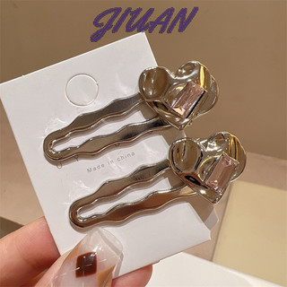Kẹp tóc mỏ vịt đá hồng dễ thương