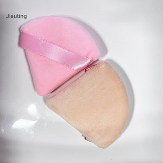 Jiauting 6 Cái / hộp Tam Giác Bột Puff Mặt Trang Điểm Bọt Biển Nhung Mềm Mỹ Phẩm Puff Blender Beauty Foundation Bọt Biển Trang Điểm Phụ Kiện Mgn