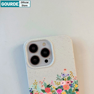 Gourde Ốp lưng Iphone hàn quốc coquette đẹp hoa Họa Tiết Ốp Điện Thoại Silicon Mềm Cao Cấp Chống Sốc Cho Iphone 15 14 12 13 11 Pro Max IP 7 8 Plus Iphon X XS XR XsMax