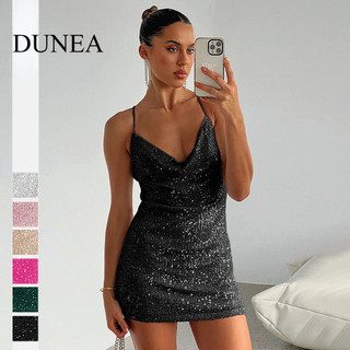 Dunea Váy Mini trượt lưng gợi cảm dành cho nữ