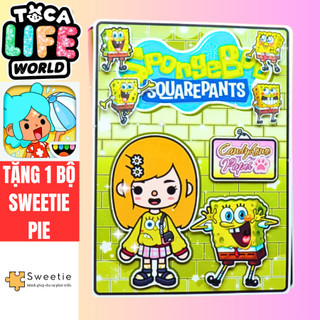 Ngôi nhà của bé Spongebob Squarepants Quiet Book 2 - ngôi nhà giáy dồ chơi búp bê cho bé gái