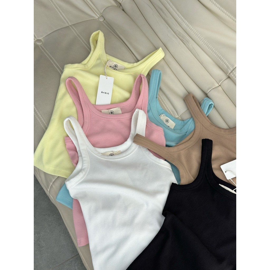 Áo ba lỗ trơn BASIC MIE TOP