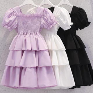 Váy bé gái phong cách thời trang mùa hè trẻ em váy hở lưng bé gái váy váy mùa hè mới váy công chúa lông tơ