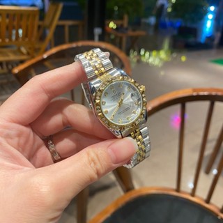 oshrzo Đồng hồ nữ dây thép đính đá RoL501