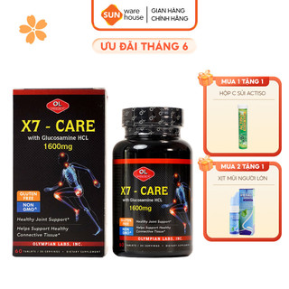Viên Uống Chăm Sóc Xương Khớp Olympian Labs X7 Care Tăng Cường Canxi, Giúp Xương Luôn Chắc Khoẻ Hộp 60v