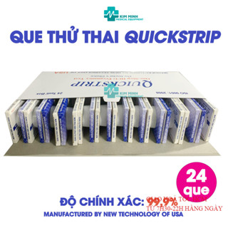 Que thử thai phát hiện sớm HGG Quickstrip 24 test 1 hộp độ chính xác 99% 