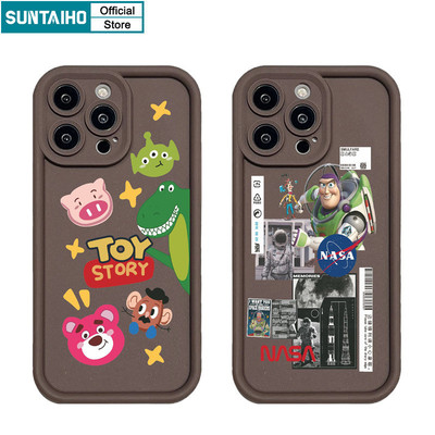 Suntaiho Ngộ nghĩnh Vỏ Dễ Thương Họa Tiết Nhân Vật Hoạt Hình Ốp Điện Thoại Cho Iphone 15 14 12 13 11 Pro Max IP 7 8 Plus Iphon X Xs XR Xs Max Silicone Mềm Cao Cấp Chống Sốc Ốp Lưng