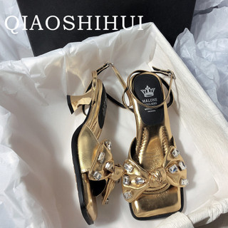 QIAOSHIHUI Giày Cao Gót Mũi Nhọn GIÀY SANDAL Thời Trang Mới 2023 Cho Nữ Mềm mại Thời trang Phóng khoáng Lịch sự FGL24609RL 24Z240613
