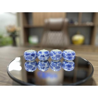 Cóng yến, chòe bách hoa xanh full bộ 4 sử dụng cho lồng yến, chòe đất gắn tai tàu 1.2cm
