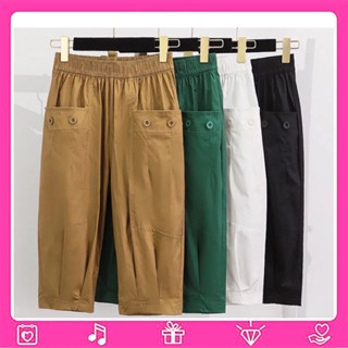 Quần Kaki Ngố Bigsize Cho Nữ, Quần Lửng Nữ Lưng Thun Vải Kaki Cao Cấp mã KKN