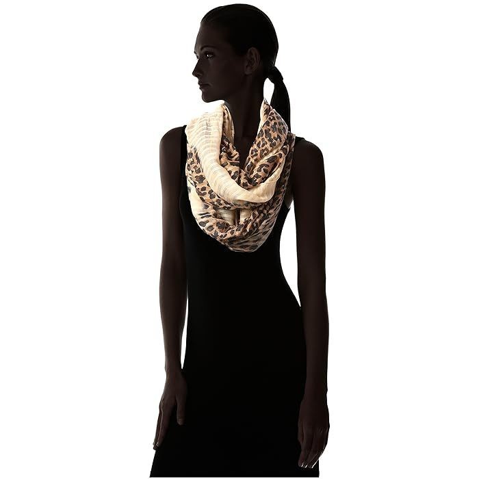 Khăn Choàng Nữ Họa Tiết Da Báo Khăn Choàng Quấn  Lụa Voan Gabriella By LA Fiorentina (Mỹ)