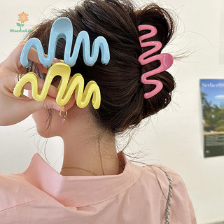 Lily Mới Nhiều Màu Sắc Sóng Thạch Vuốt Tóc Kẹp Tóc Nữ Bé Gái Thiết Kế Thời Trang Hàn Quốc Ngọt Ngào Đơn Giản Không Đều Kẹp Tóc Mũ Bán Buôn uuu