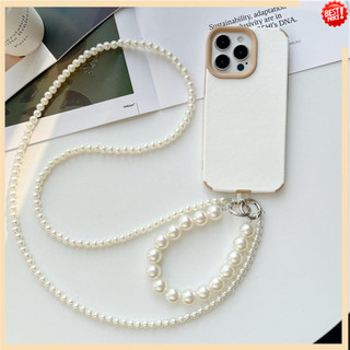 Dây Ngọc Trai Điện Thoại Di Động Dây Treo Ins Dây Đeo Vai Cầm Tay Có Thể Tháo Rời Lưng Đeo Ngang Dây Hàn Quốc Chống Mất Mặt Dây Chuyền Nữ
