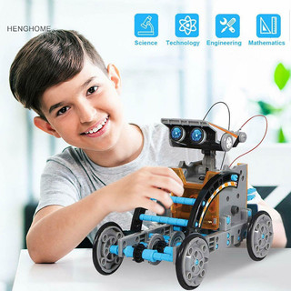 Henghome 13 trong 1 đồ chơi giáo dục robot năng lượng mặt trời đồ chơi bộ khoa học khối chạy bằng năng lượng mặt trời đồ chơi martijn