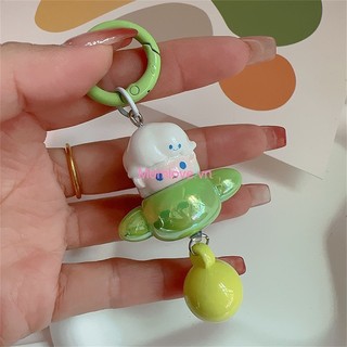 Dễ Thương LABUBU Mặt Dây Chuyền Hoạt Hình Hình Máy Bay Daruma Móc Khóa Búp Bê Kawaii Cặp Đôi Túi Mặt Dây Chuyền Quà Tặng