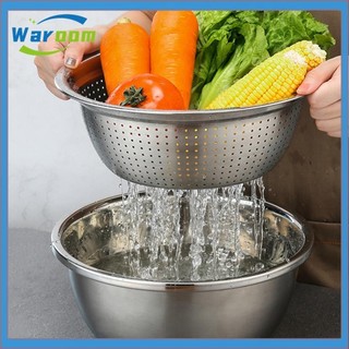 [Waroom1.vn] Dụng cụ lọc nước 3 trong 1 26 / 28CM có bộ bát giặt cho rau củ Salad trái cây