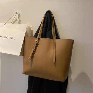 Hot Sale#Tote Bag Big Bag Women's New Popular Net Red Texture Soft Leather Large Capacity Versatile Western Style Handbag Son Mother Shoulder BagRX5L