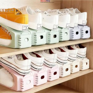 Đế để giày dép giá để giày hình mỏ vịt khay đựng giày tuỳ chỉnh độ cao tiết kiệm không gian -beloveshop