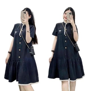 Váy suông đầm bầu MAMADRESS thiết kế KẺ THÔ MỀM ĐUÔI CÁ CÚC NGỌC sang chảnh xinh xắn mặc đi chơi đi làm tiện lợi V229