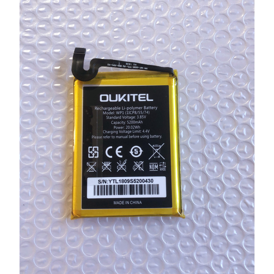 Pim Oukitel Wp1, Pin Chính Hãng Oukitel Wp5000 Pin Điện Thoại 5000MAh MAh