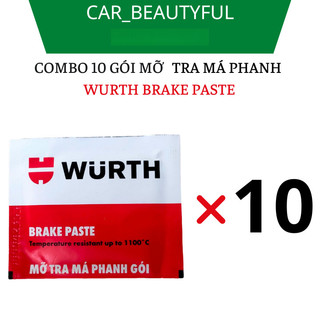COMBO 10 GÓI MỠ  TRA MÁ PHANH  WURTH BRAKE PASTE