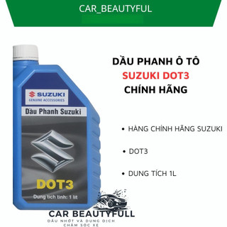 [CHÍNH HÃNG SUZUKI] Dầu Phanh Ô Tô Suzuki DOT3 1L – Hiệu Suất Phanh Ổn Định, Bảo Vệ Hệ Thống Phanh