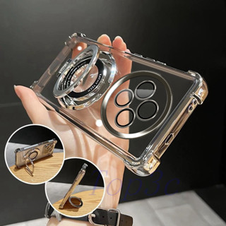 Ốp lưng OPPO Reno 12F 5G Túi khí kiểu giá đỡ Vỏ điện thoại trong suốt chống rơi CDSJ