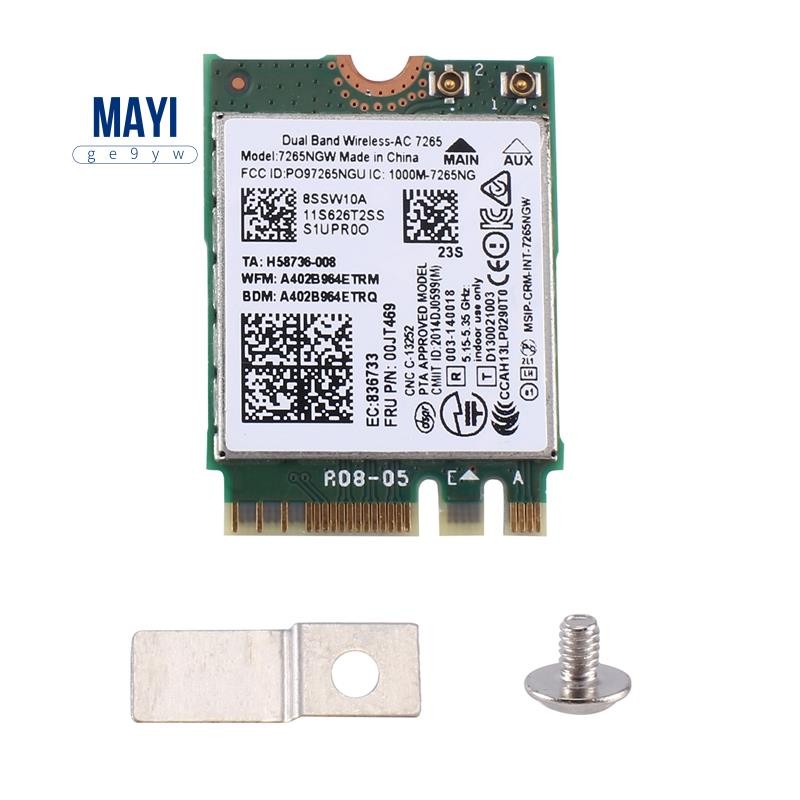 1 Cái AC7265 7265NGW Thẻ WiFi FRU00JT469 802.11AC NGFF BT4.0 Phụ Kiện Thay Thế Cho E550 E455 E555 Se