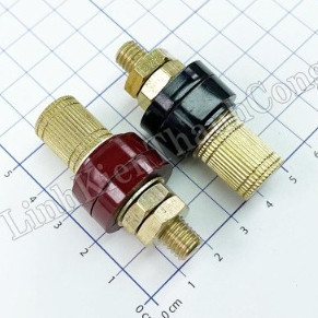 1 cặp (1 đôi) Jack Loa M8 (8mm) 200A Cốt Đồng (Đỏ + Đen), Cọc Đồng M8 Lắp Bình PIN Acquy